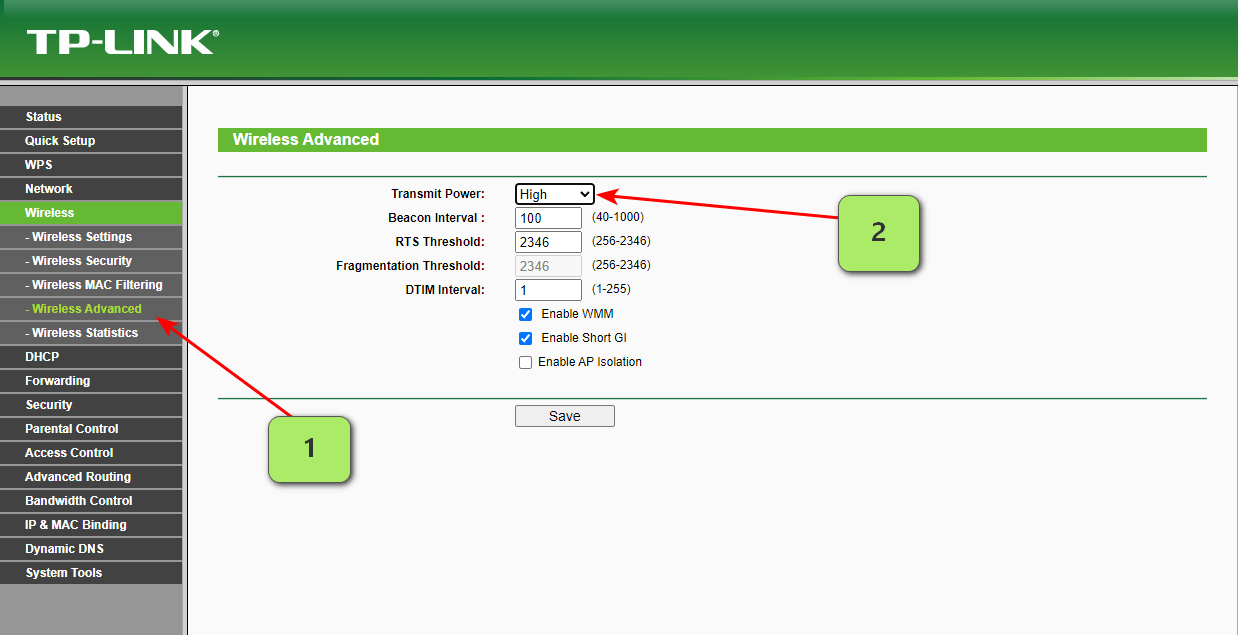 Как усилить сигнал Wi-Fi на роутере TP LINK